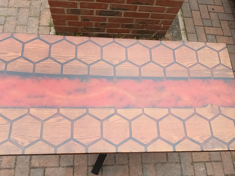 Epoxy Lava Effect Table