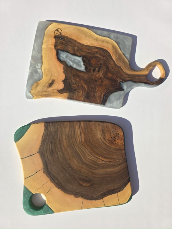Resin Serving Tray, Charcuterie Board Tray, Black Walnut Tray
