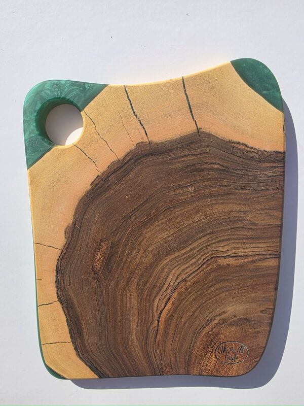 Resin Serving Tray, Charcuterie Board Tray, Black Walnut Tray